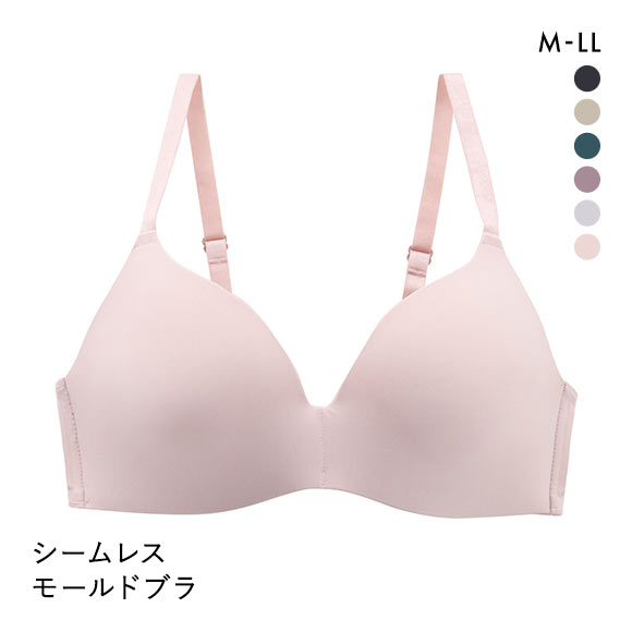 シームレス モールド ブラジャー ノンワイヤー ワイヤレス M L LL 単品