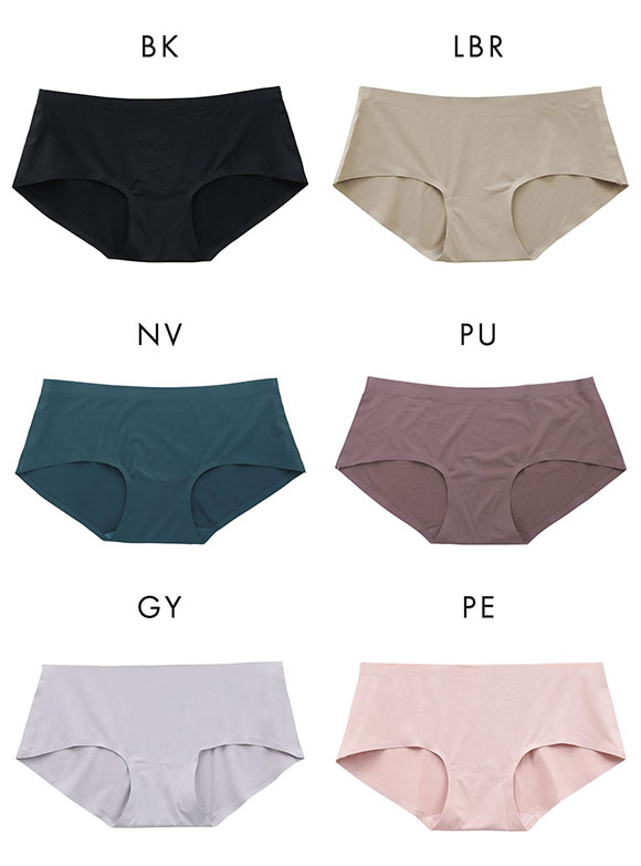 シームレス ショーツ ハイウエスト ヘム ヒップアップ ひびきにくい M L LL 単品