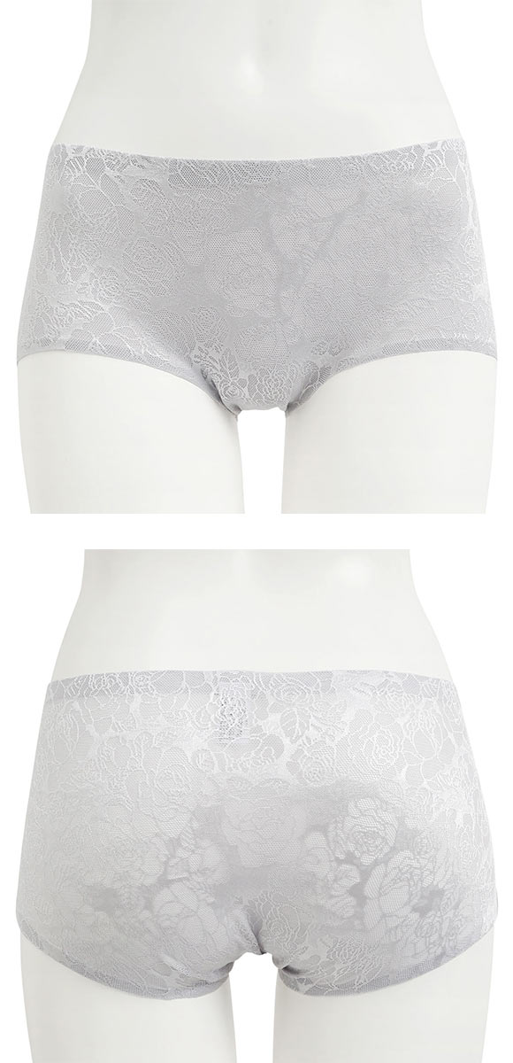 ジャガード プレミアム コンフォート ショーツ M L LL シームレス レース ひびきにくい 単品