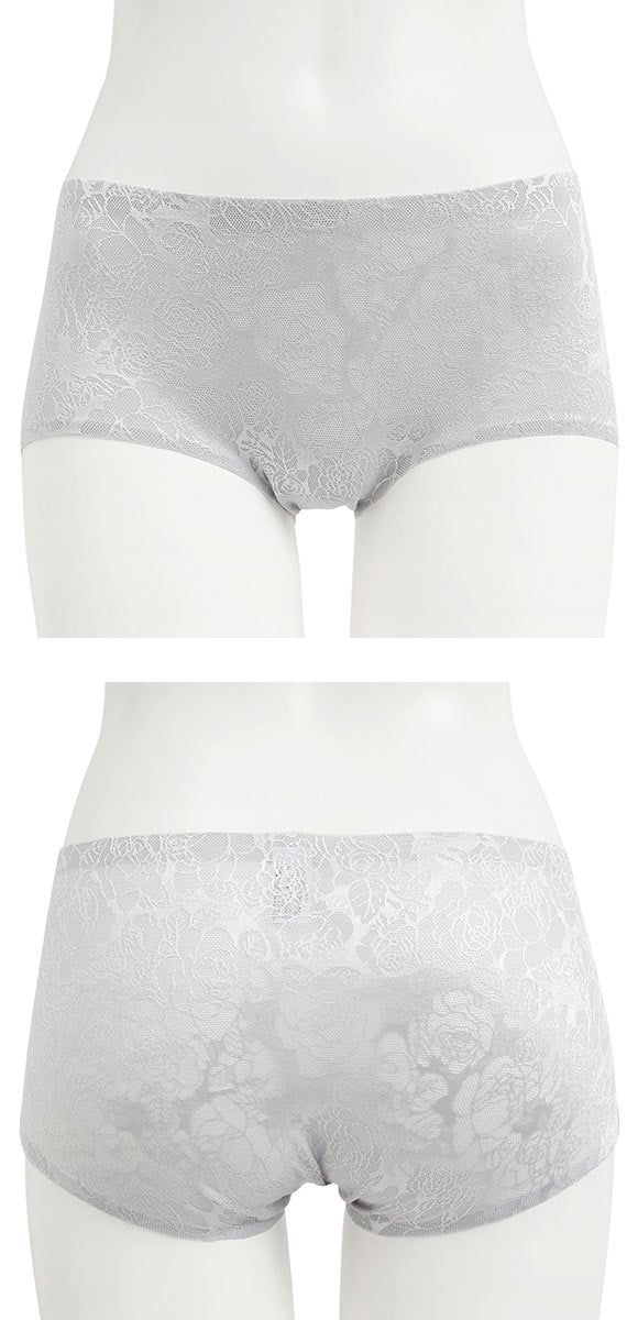 ジャガード プレミアム コンフォート ショーツ M L LL シームレス レース ひびきにくい 単品