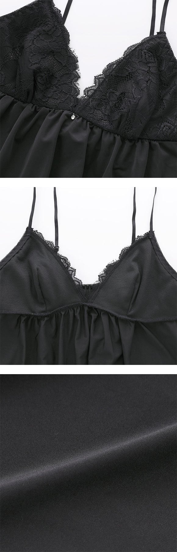 ラブジェリー アギシャンノワール キャミソール Tバックショーツ セット ML ベビードール タンガ セットアップ スリップ ナイトウェア Love gerie