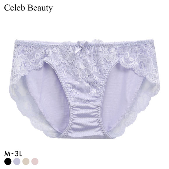 セレブビューティー Celeb Beauty ショーツ 脇高設計 サイドアップワイヤーブラ ペア グラマー スタンダード M L LL 3L 大きいサイズ 単品