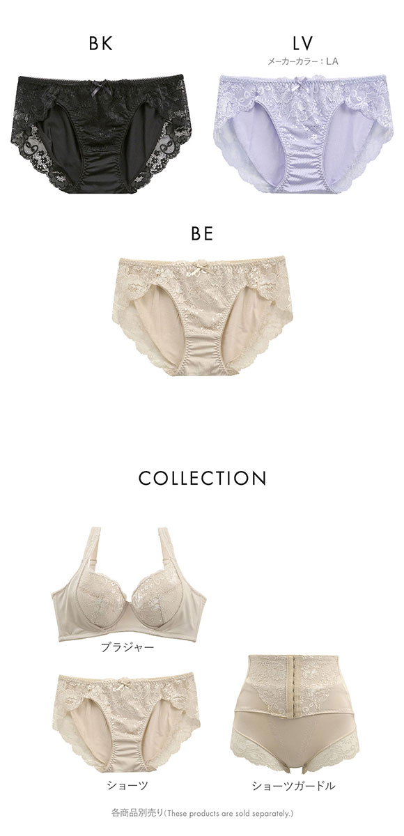 セレブビューティー Celeb Beauty ショーツ 脇高設計 サイドアップワイヤーブラ ペア グラマー スタンダード M L LL 3L 大きいサイズ 単品