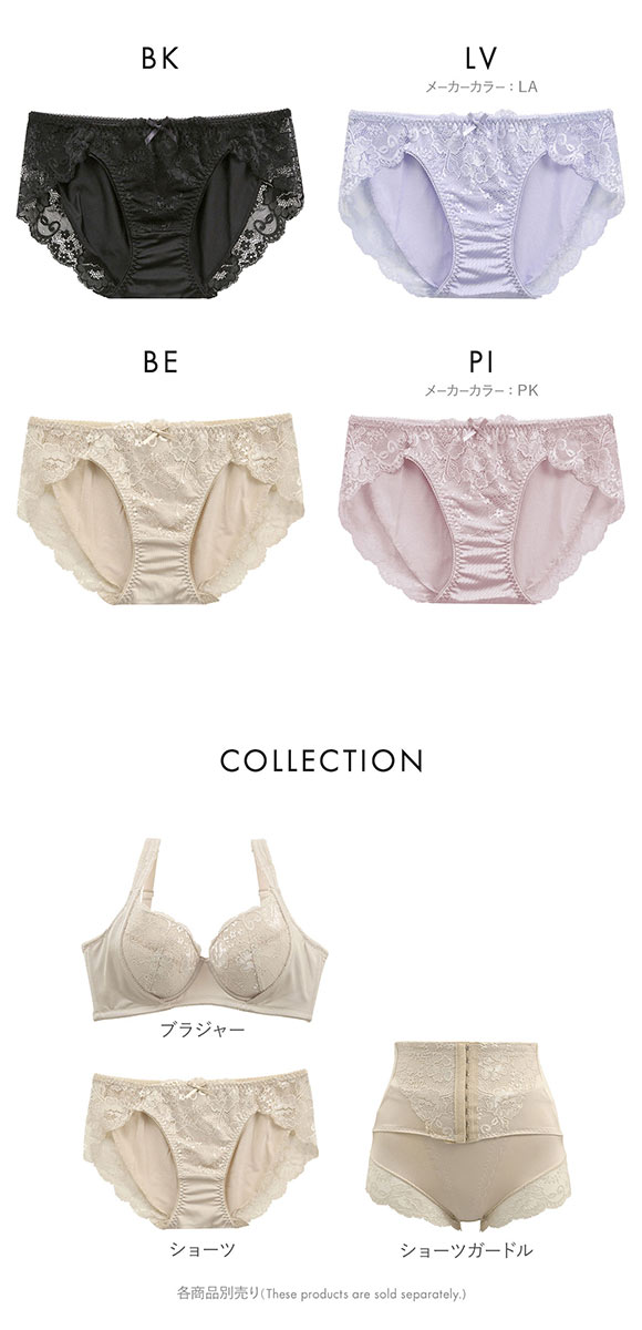 セレブビューティー Celeb Beauty ショーツ 脇高設計 サイドアップワイヤーブラ ペア グラマー スタンダード M L LL 3L 大きいサイズ 単品