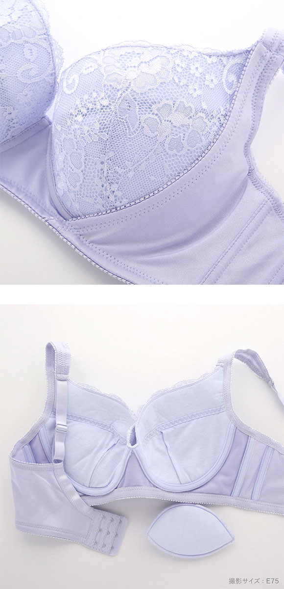 セレブビューティー Celeb Beauty 脇高設計 サイドアップワイヤーブラ ブラジャー フルカップ 単品 EF 大きいサイズ グラマー