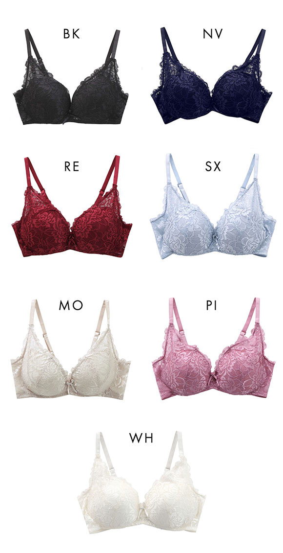 セレブビューティー Celeb Beauty ノンワイヤー ブラジャー ワイヤレスブラ M L LL 単品 総レース 脇高 ナチュラルバストメイク