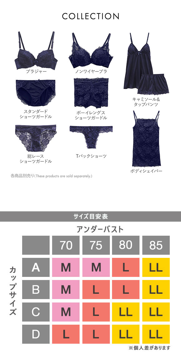 セレブビューティー Celeb Beauty ノンワイヤー ブラジャー ワイヤレスブラ M L LL 単品 総レース 脇高 ナチュラルバストメイク