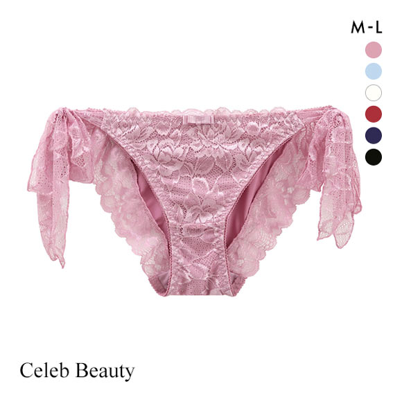 セレブビューティー Celeb Beauty ひもパン レースリボンショーツ ML 足口開放 ふんどしショーツ リラックス ストレスフリー むくみ