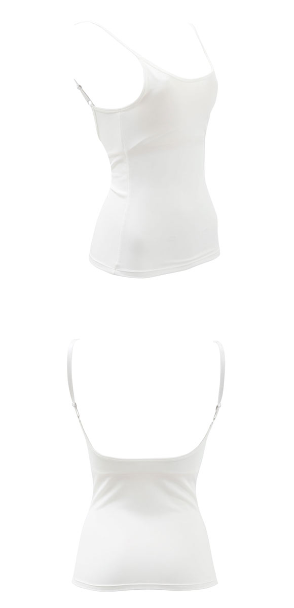 セレブビューティー Celeb Beauty バックオープンキャミソール M L LL カップ付きインナー ブラトップ 背中あき ノンワイヤー