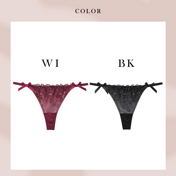 ラブジェリー ロマンティックロージーリボン Tバックショーツ ML 別注 タンガ ソング ひびきにくい セクシー 単品 Love gerie