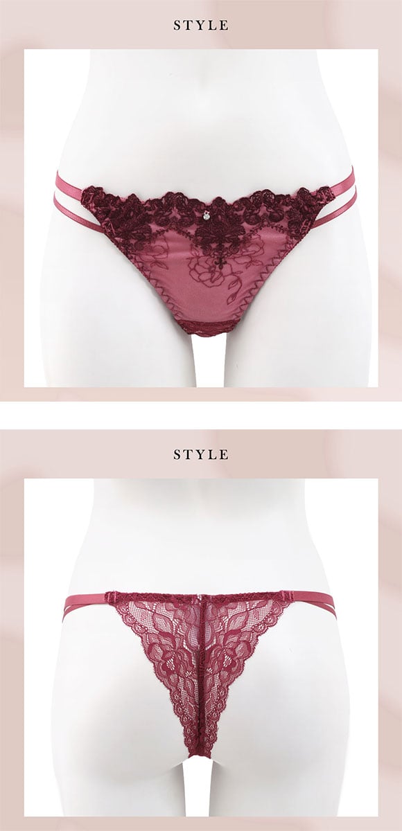 ラブジェリー ゴシックフラワーコード Tバックショーツ ML 総レース Tショーツ タンガ ソング ひびきにくい Love gerie