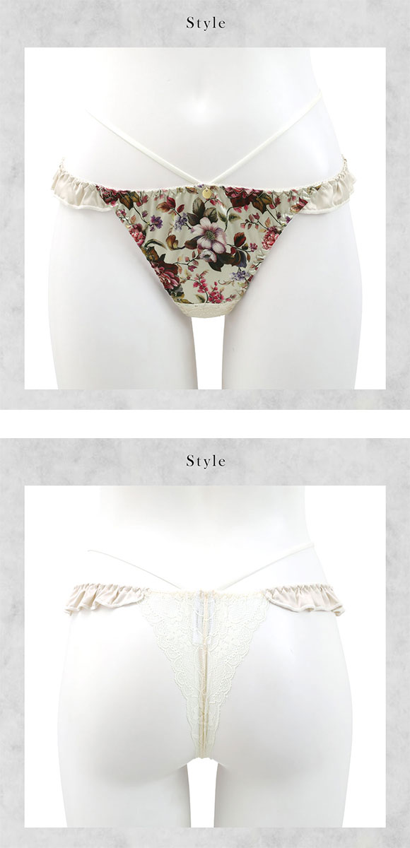 ラブジェリー フラワーフィースト Tバックショーツ ML 総レース Tショーツ タンガ ソング Love gerie