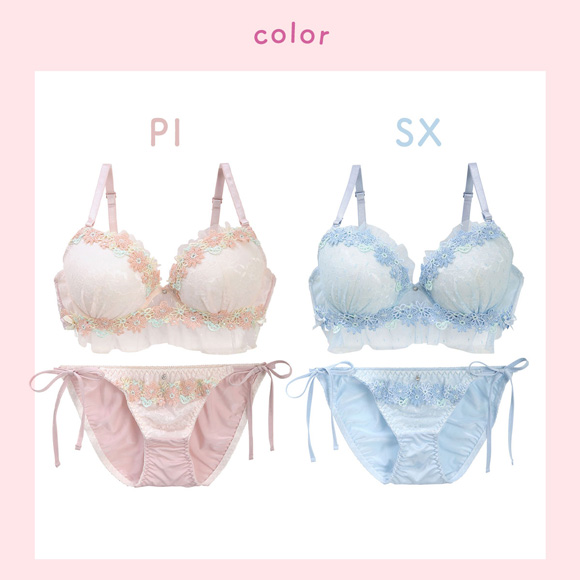 ラブジェリー プリティケミカル ブラセット GH 別注 大きいサイズ グラマー 盛り胸 Wパッド 谷間ブラ ブラジャー Love gerie