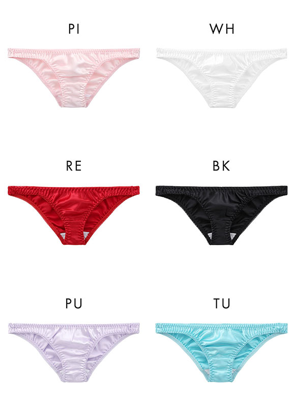 ラポーム La-Pomme サテン地 フルバック ショーツ レディース 日本製 単品