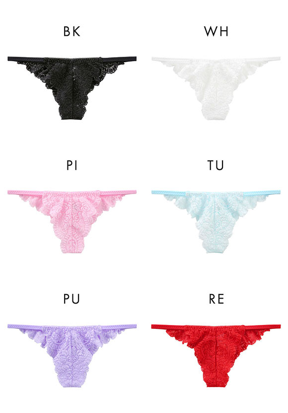 ラポーム La-Pomme サイドバインダー 総レース リオバック ショーツ レディース 日本製 単品