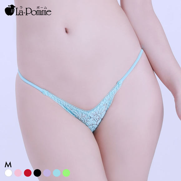 ラポーム 極小 レース ハーフバック ショーツ レディース 日本製 La-Pomme