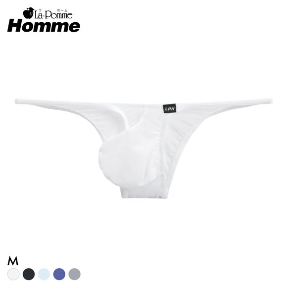 ラポーム オム GUS 極薄 ハーフバック ビキニ メンズ 前閉じ 日本製 La-Pomme Homme