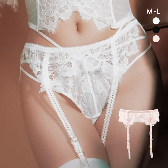 シークレットスタイル Secret Style 総レース ガーターベルト M L