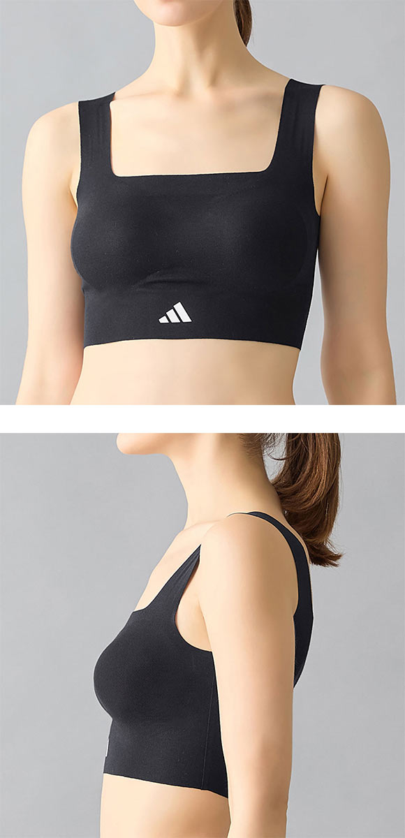 アディダス 無縫製ノンワイヤー ブラジャー adidas