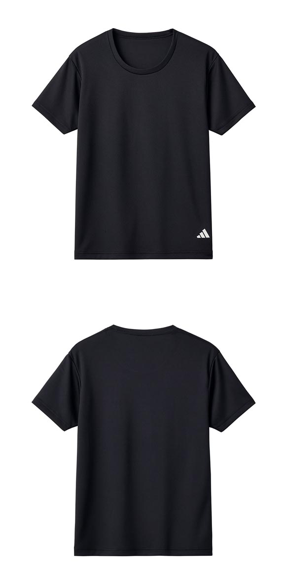 CS クルーネック Tシャツ 2枚セット ブラック ホワイト アディダス 2P クルーネック Tシャツ 2枚セット キッズ ジュニア