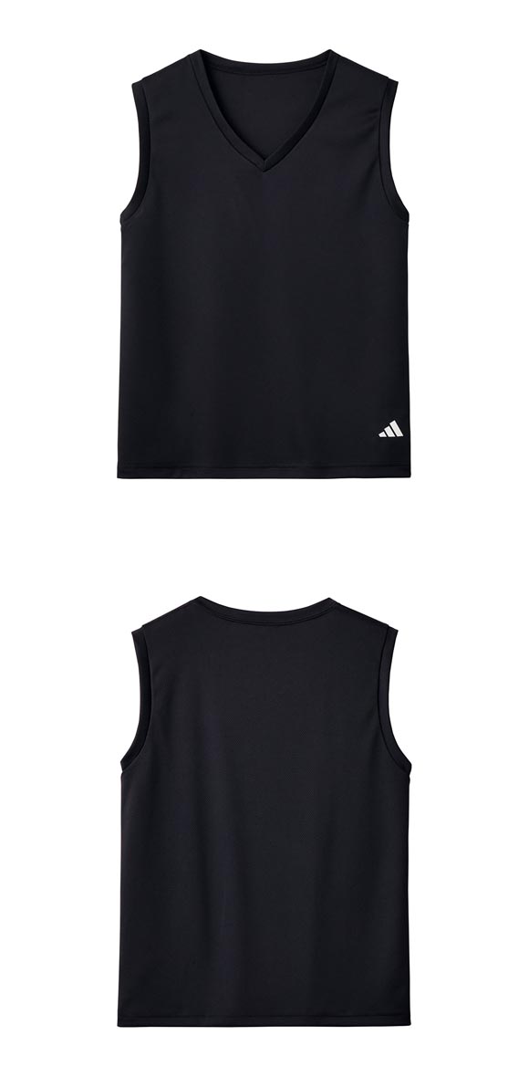 アディダス 2P Vネック スリーブレス シャツ 2枚セット キッズ ジュニア 男の子 2枚組 インナー adidas