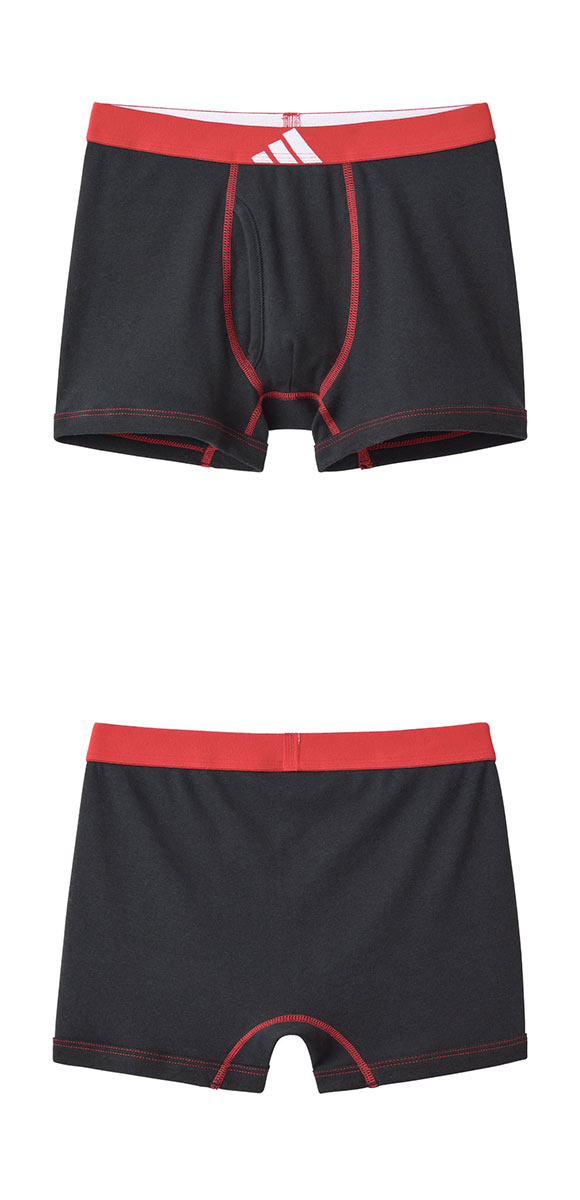 アディダス キッズ ジュニア用 綿100％ ボクサーパンツ 2枚組 adidas