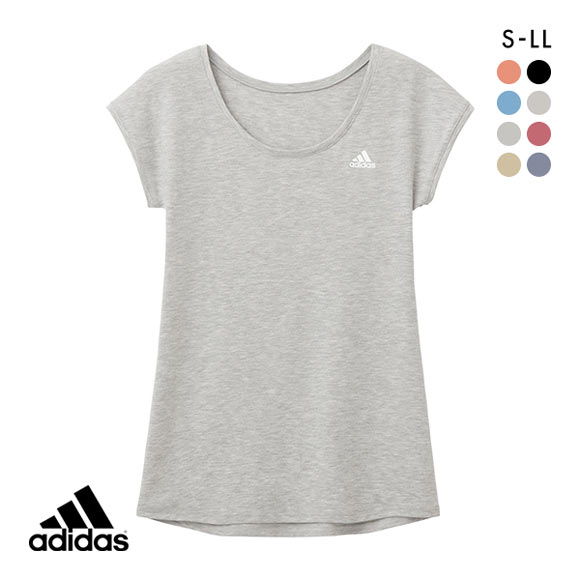 アディダス adidas フレンチスリーブ Tシャツ レディース ベーシック 吸汗速乾 綿混