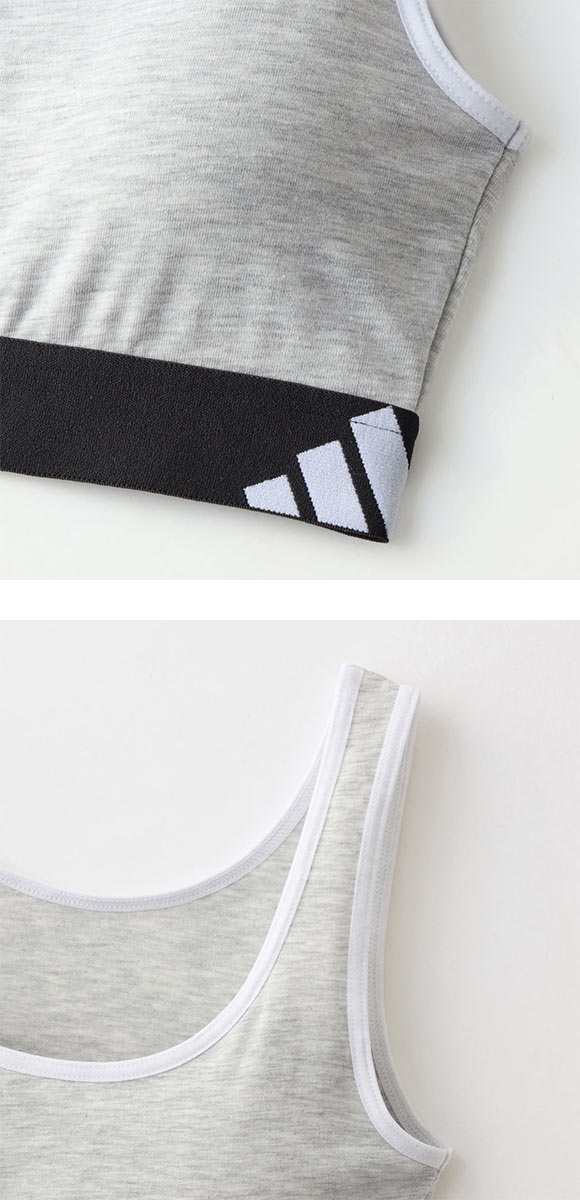 アディダス ハーフトップ ノンワイヤー ブラジャー adidas