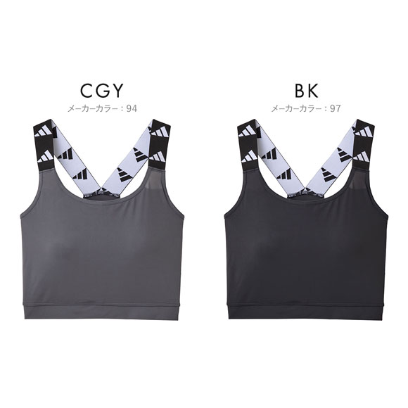 アディダス クロップトップ レディース adidas ハーフトップ ノンワイヤー ブラジャー スポーツ 吸汗速乾 接触冷感