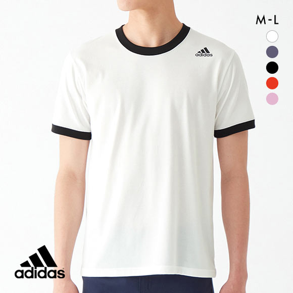 アディダス adidas クルーネック Tシャツ メンズ ショートスリーブ 半袖 スポーツ 吸汗速乾