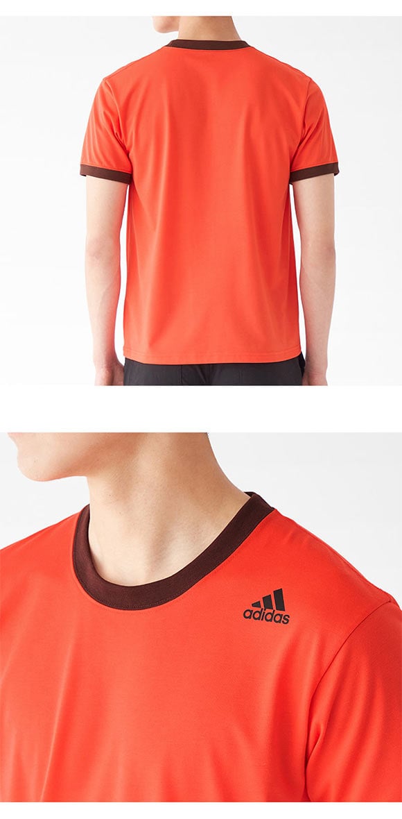 アディダス adidas クルーネック Tシャツ メンズ ショートスリーブ 半袖 スポーツ 吸汗速乾