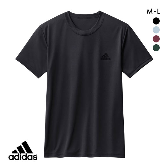 アディダス adidas クルーネック Tシャツ ワイドシルエット メンズ 吸汗速乾