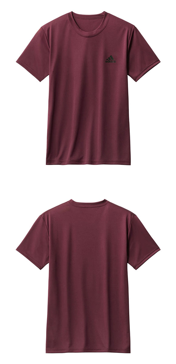 アディダス adidas クルーネック Tシャツ ワイドシルエット メンズ 吸汗速乾