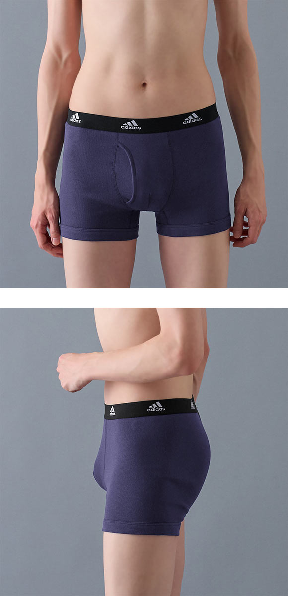 アディダス adidas 2P ボクサーパンツ 2枚組 メンズ 前あき