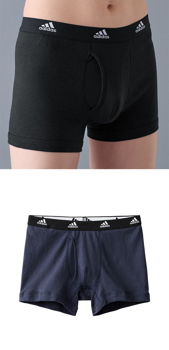 アディダス adidas 2P ボクサーパンツ 2枚組 メンズ 前あき