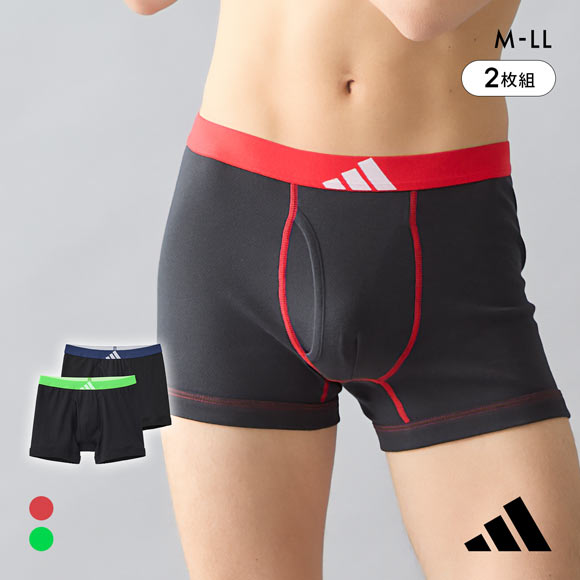 アディダス 綿100％ 2枚セット ボクサーパンツ メンズ adidas 大きいサイズ