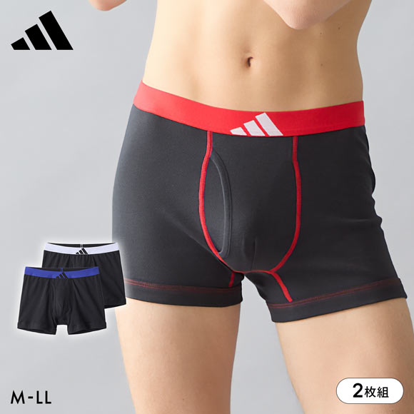 アディダス 綿100％ 2枚セット ボクサーパンツ メンズ adidas 大きいサイズ