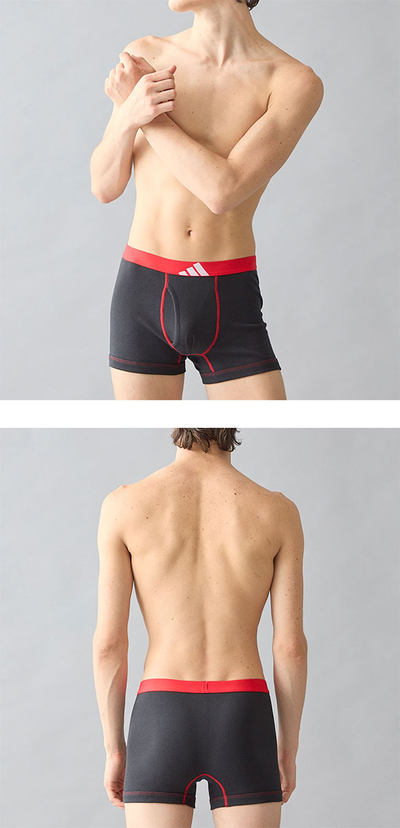 アディダス 綿100％ 2枚セット ボクサーパンツ メンズ adidas 大きいサイズ