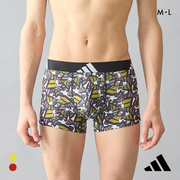 アディダス ロゴ総柄 ボクサーパンツ メンズ adidas カジュアル スポーツ 前閉じ　