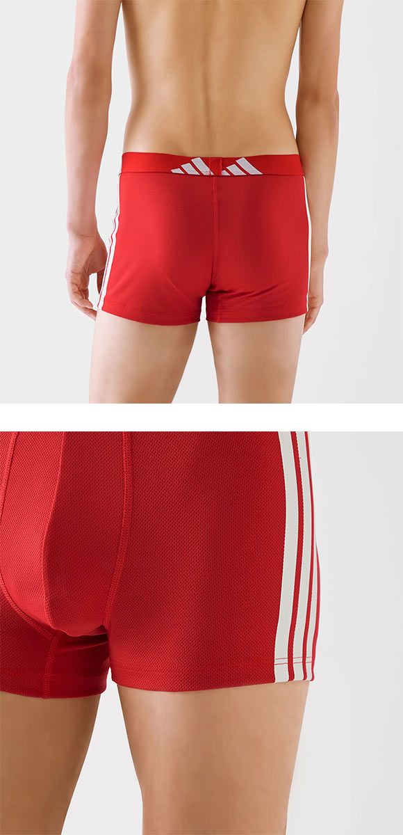 アディダス スリーストライプ メッシュボクサーパンツ メンズ adidas スポーツ 前とじ