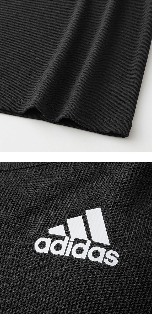 アディダス adidas キッズ ジュニア リブ カップ付き タンクトップ ガールズ インナー 綿混 女の子 女児 スクール