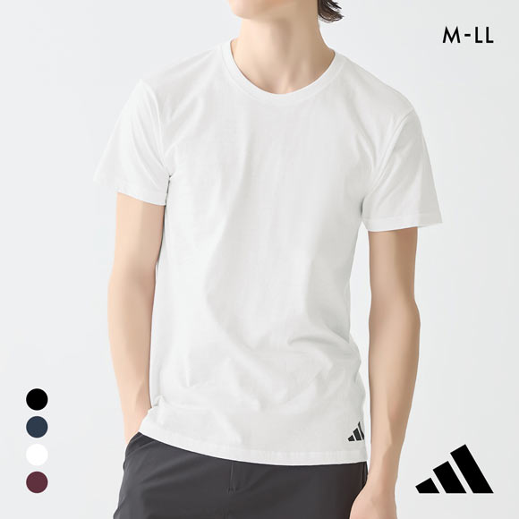 アディダス ワンポイントロゴ 半袖 Tシャツ メンズ adidas スポーツ クルーネック 綿100％