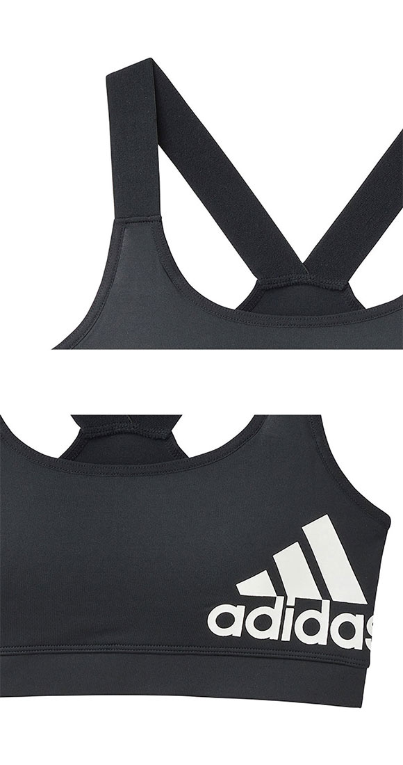 アディダス adidas キッズ ジュニア ハーフトップ ガールズ スポーツ ブラジャー ノンワイヤー 吸汗速乾 女の子 女児