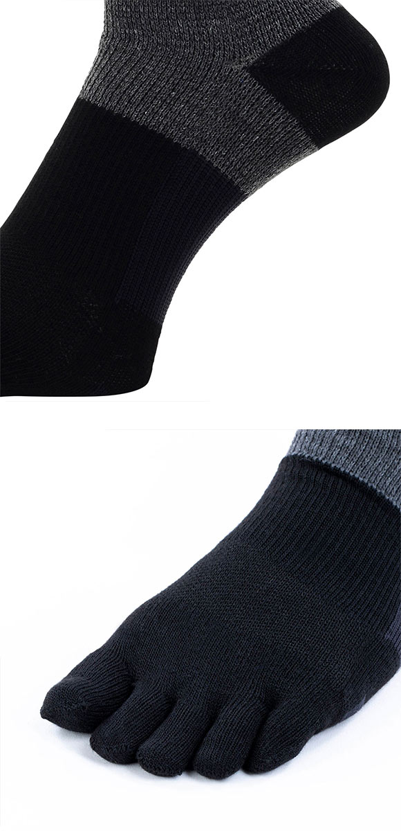 グンゼ GUNZE アクティブスタイル アーチサポート 5本指 ショート丈ソックス 靴下 メンズ スポーツソックス 25-27cm