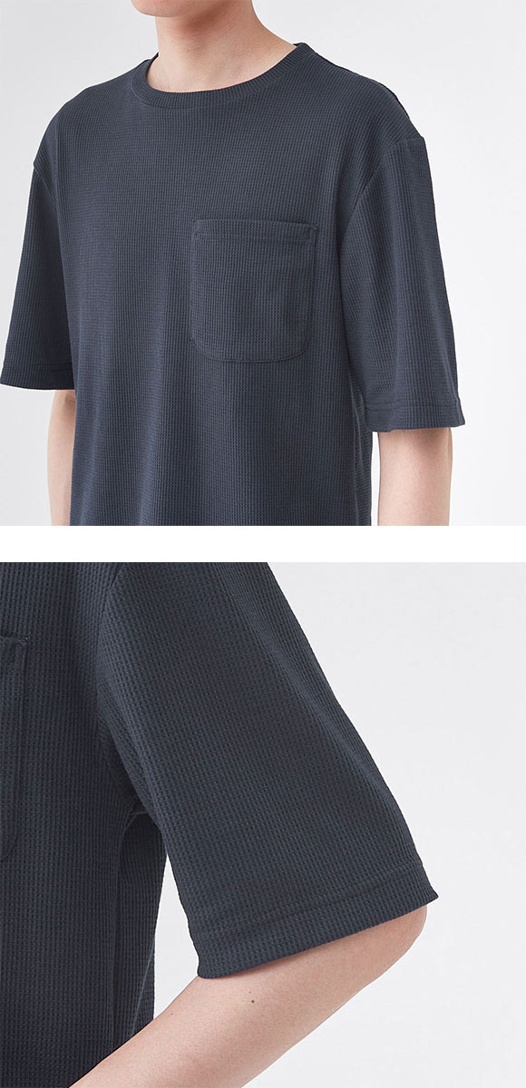 グンゼ UCHI-COLLE ワッフル パジャマ 上下セット メンズ ルームウェア GUNZE ウチコレ