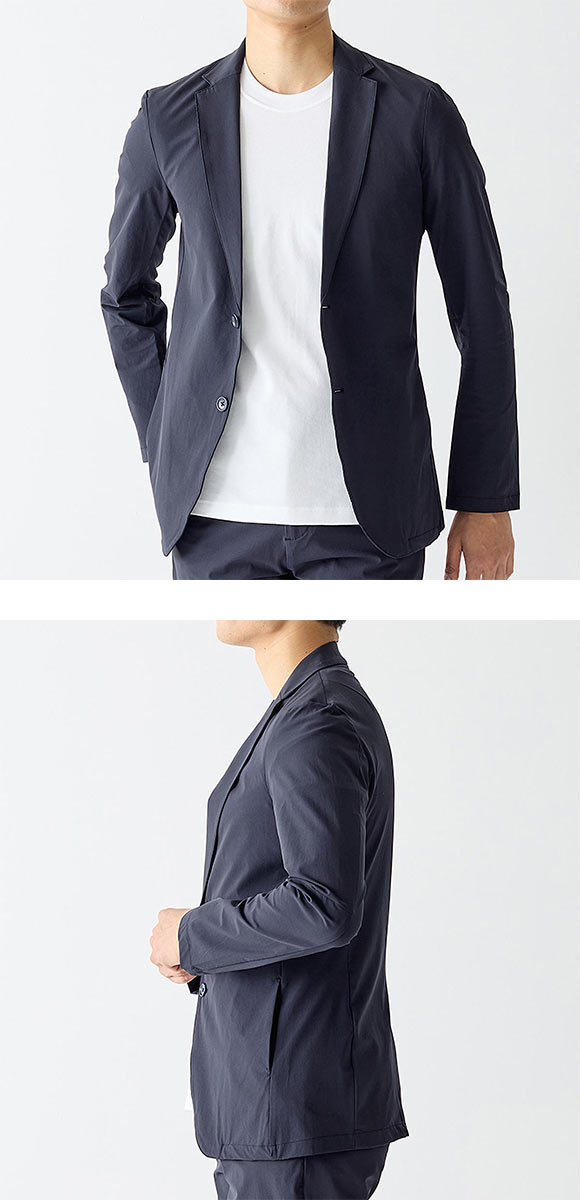 グンゼ BODY WILD 2WAYストレッチ テーラードジャケット メンズ GUNZE ボディワイルド
