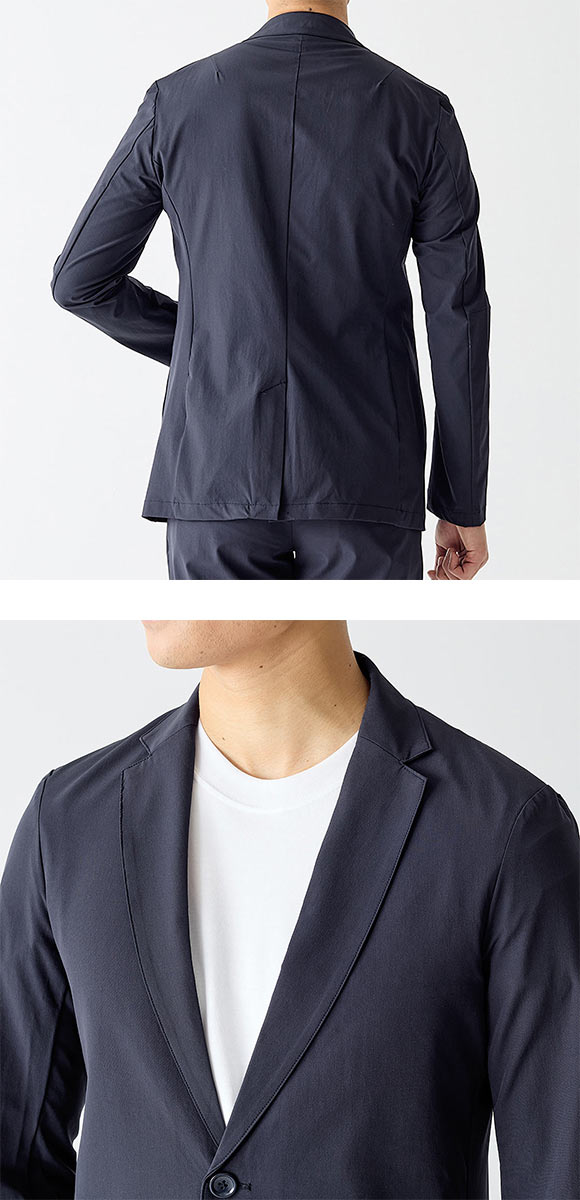 グンゼ BODY WILD 2WAYストレッチ テーラードジャケット メンズ GUNZE ボディワイルド