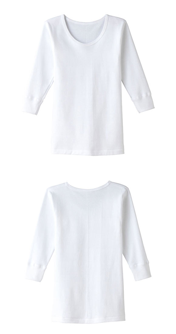 グンゼ GUNZE キッズ ジュニア あったか厚地 丸首 長袖シャツ 2枚組 クルーネック 男児 襟あき広め 本体綿100％