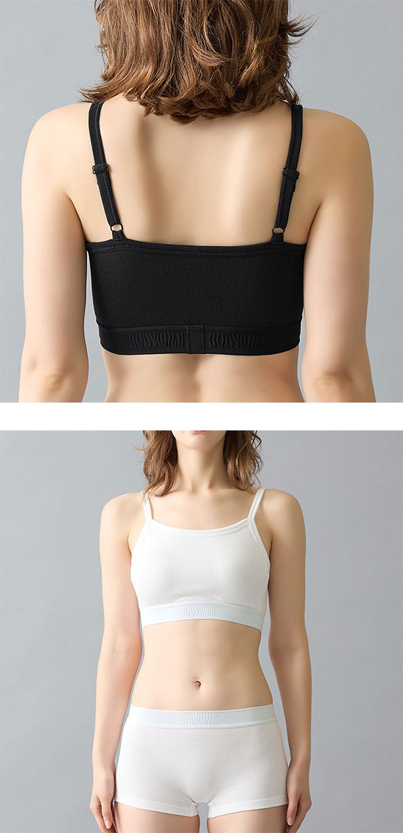 グンゼ ボディワイルド レディース 綿混リブハーフトップ  BODYWILD GUNZE