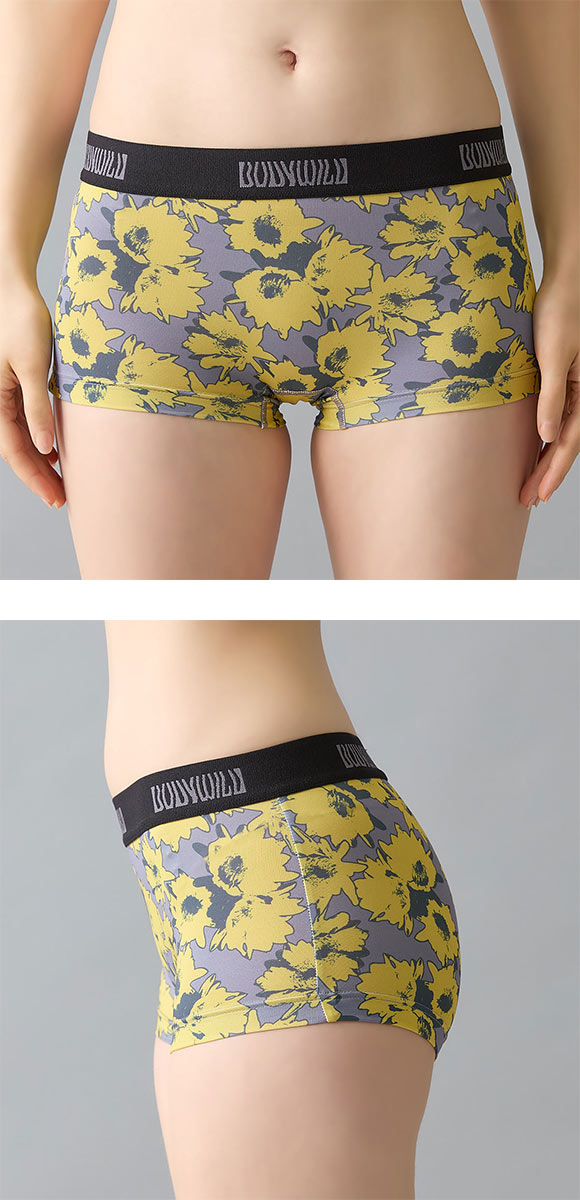 グンゼ ボディワイルド レディース プリントボクサーパンツ BODYWILD GUNZE